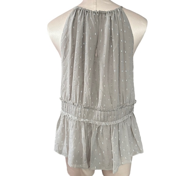 Joie light grey silk blouse. Beautiful details. Size M - Picture 4 of 16